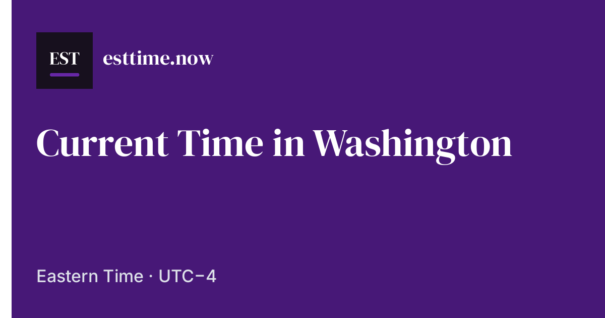 Washington Rally Time in Washington Now | ESTTime.now